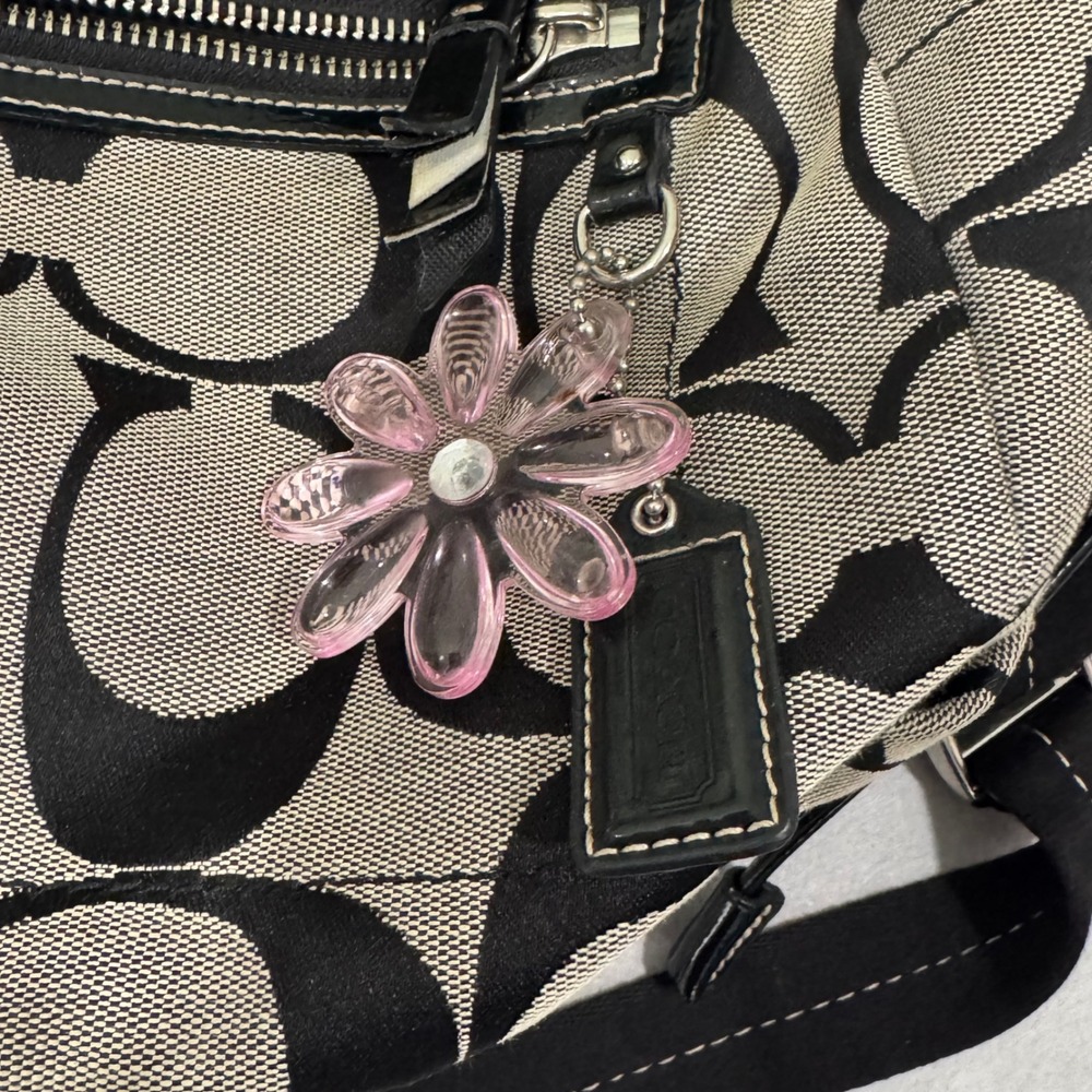 Coach Backpack Womens Medium Black Signature C Jacquard Canvas F18356 - Picture 3 of 9